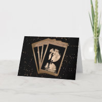 Vintage Tarot Cards Happy Halloween Fun Card