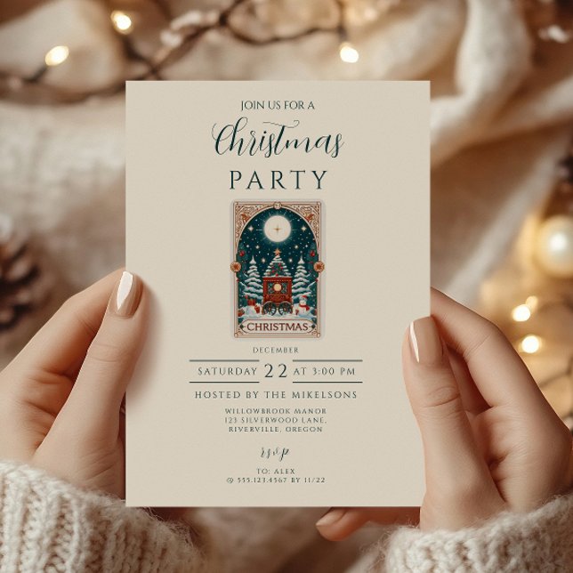 Vintage Tarot Christmas Invitation (Creator Uploaded)