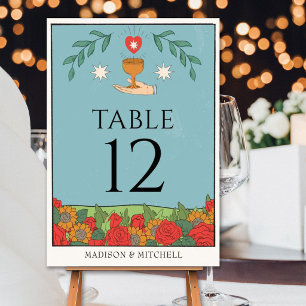 Vintage Tarot Deck Divination Mystical Wedding Table Number