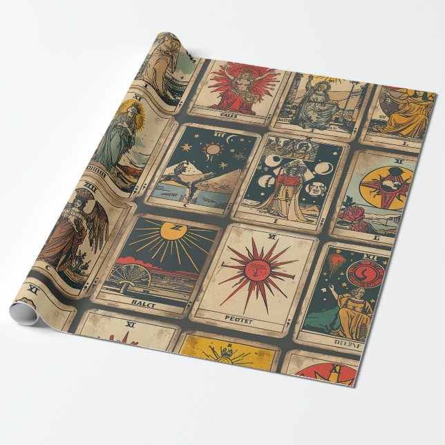 Vintage Tarot   Wrapping Paper (Unrolled)