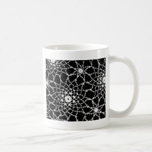 Vintage Tatted Lace Coffee Mug