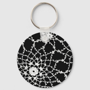 Vintage Tatted Lace Key Ring
