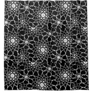 Vintage Tatted Lace Shower Curtain