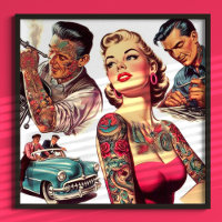 Vintage Tattoo Old School Illustration