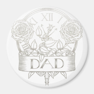 Vintage tattoo style Dad design Magnet