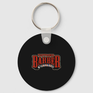 Vintage Tattooed Barber Haircut Barber Quote Graph Key Ring