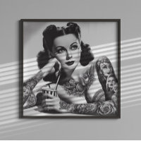 Vintage Tattooed Woman