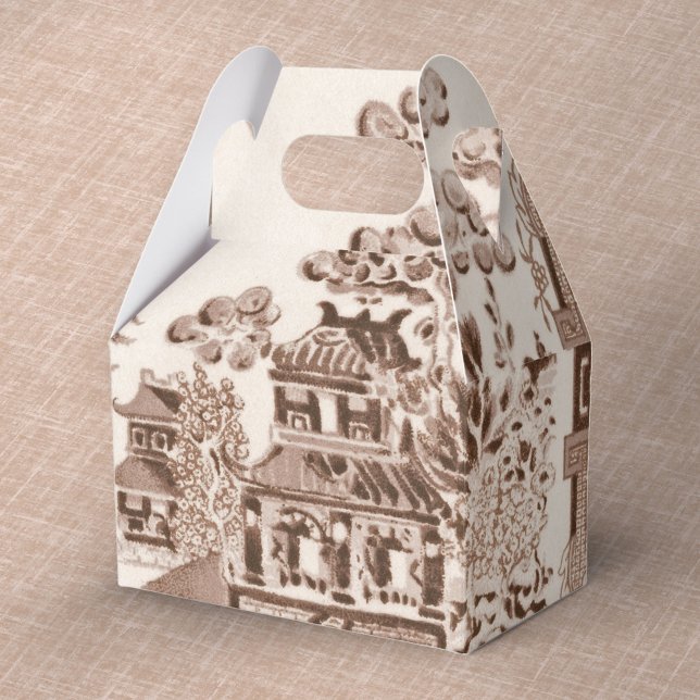 Vintage Taupe Willow Favour Box (Creator Uploaded)