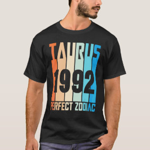 Vintage Taurus 1992 Perfect Zodiac At 30 Years Old T-Shirt