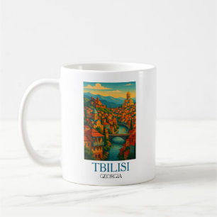 Vintage Tbilisi Travel – Retro City Artwork Coffee Mug