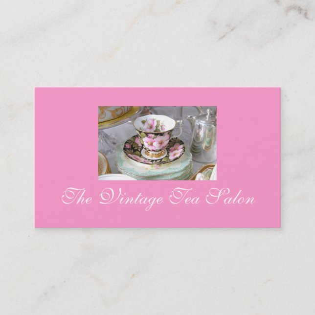 Vintage Tea Business Cards (Front)