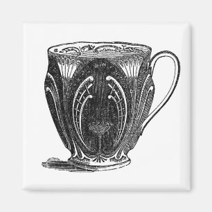 Vintage Tea Cup Mid 1880's Fridge Magnet