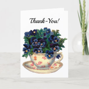 Vintage Tea Cup Thank-You Card