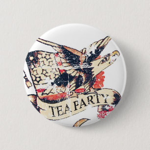 Vintage Tea Party Button