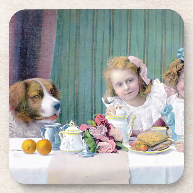 Vintage Tea Party  Coaster (Front)