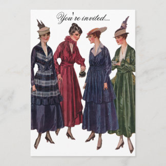 Vintage Tea Party Invitation