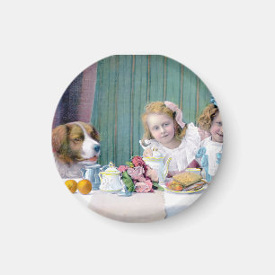 Vintage Tea Party Magnet
