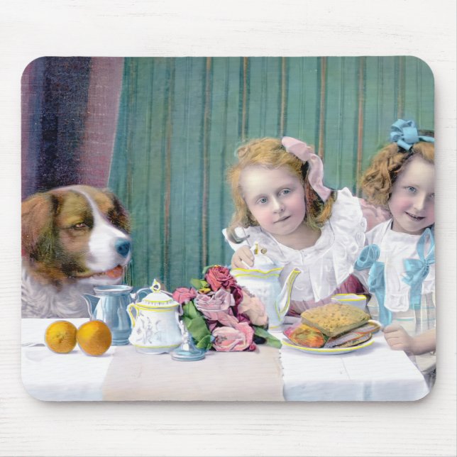 Vintage Tea Party  Mouse Pad (Front)