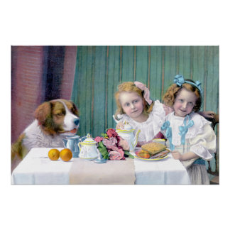 Vintage Tea Party  Poster