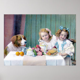 Vintage Tea Party  Poster