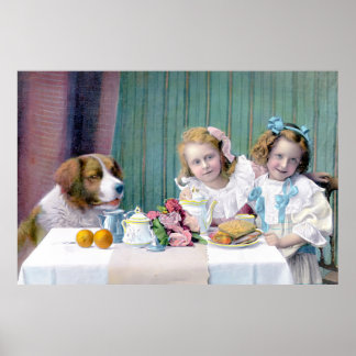 Vintage Tea Party  Poster