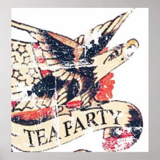 Vintage Tea Party Poster Signs