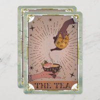 Vintage Tea Tarot Witchy Kettle Bridal Shower