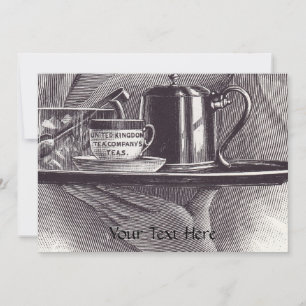 Vintage Tea Tray Invitation