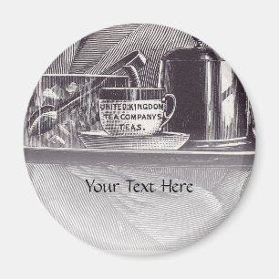 Vintage Tea Tray Magnet