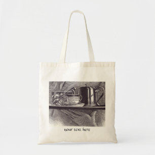 Vintage Tea Tray Tote Bag
