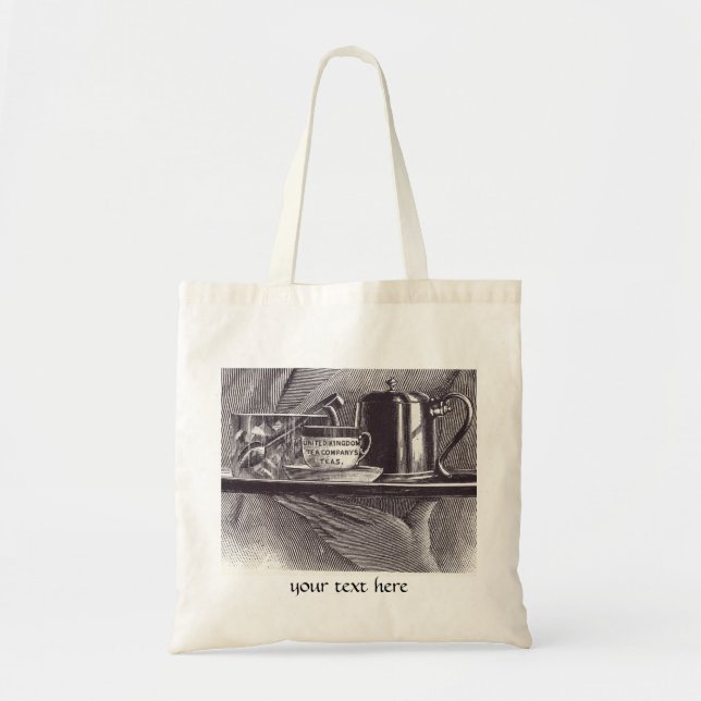 Vintage Tea Tray Tote Bag (Front)