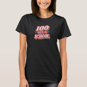 Vintage Teacher Or Student 100th Day Of School T-Shirt