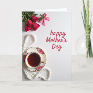 Vintage Teacup Mothers Day Card