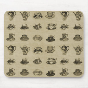 Vintage Teacups Mouse Pad