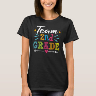 Vintage Team 2nd Grade Back To School Teacher Stud T-Shirt