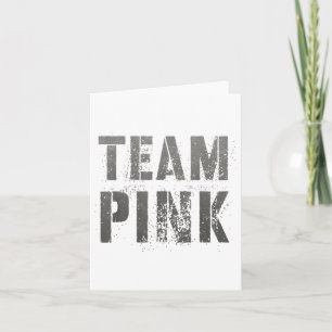 Vintage Team Pink Summer Camp War Game Sports Colo Card