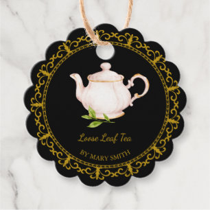 Vintage Teapot Homemade Loose Leaf Tea Hang Tag