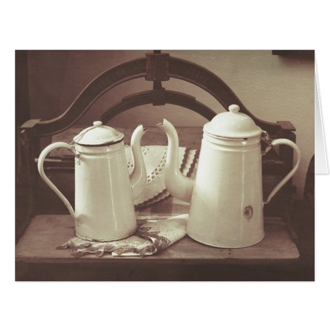 Vintage Teapots Old Coffee Pots (Front Horizontal)