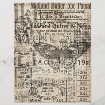 Vintage tear-away scrapbook paper 