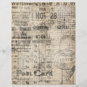 Vintage tear away scrapbook paper (1)