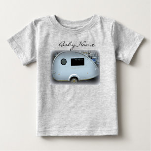 Vintage teardrop trailer caravan Thunder_Cove Baby T-Shirt