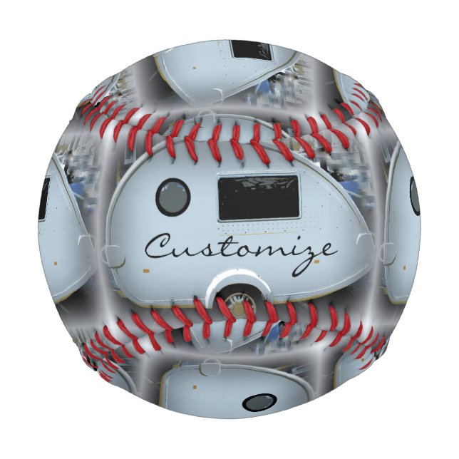 Vintage teardrop trailer caravan Thunder_Cove Baseball (Front)
