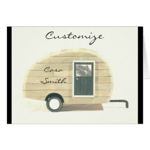 Vintage teardrop trailer gypsy caravan