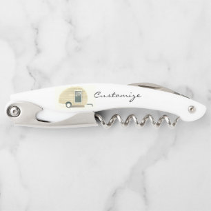 Vintage teardrop trailer gypsy caravan corkscrew