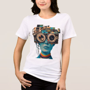 Vintage Tech Design Tri-Blend Shirt