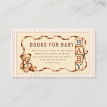 Vintage Teddy Bear Books for Baby Shower Enclosure
