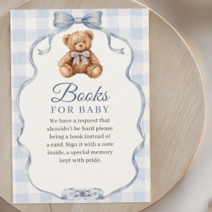 Vintage Teddy Books for Baby Enclosure Card