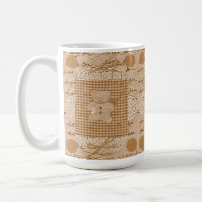 Vintage Teddy Coffee Mug (Left)