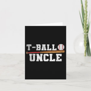 Vintage Teeball Uncle Funny Tee Ball T-ball Uncle Card