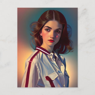 Vintage Teenager Postcard